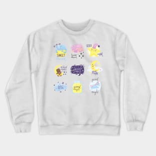 good night collection Crewneck Sweatshirt